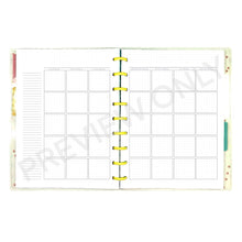 Load image into Gallery viewer, Monthly Calendar Planner Insert (Dot Grid) | Monday &amp; Sunday Start
