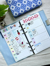 Load image into Gallery viewer, Personal Weekly Planner Inserts Printable Download - Letter / A4 Size Paper
