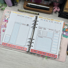 Load image into Gallery viewer, A5 Small Grid Weekly Planner Spread – Mix and Match - A5/Letter Size Paper PDFs
