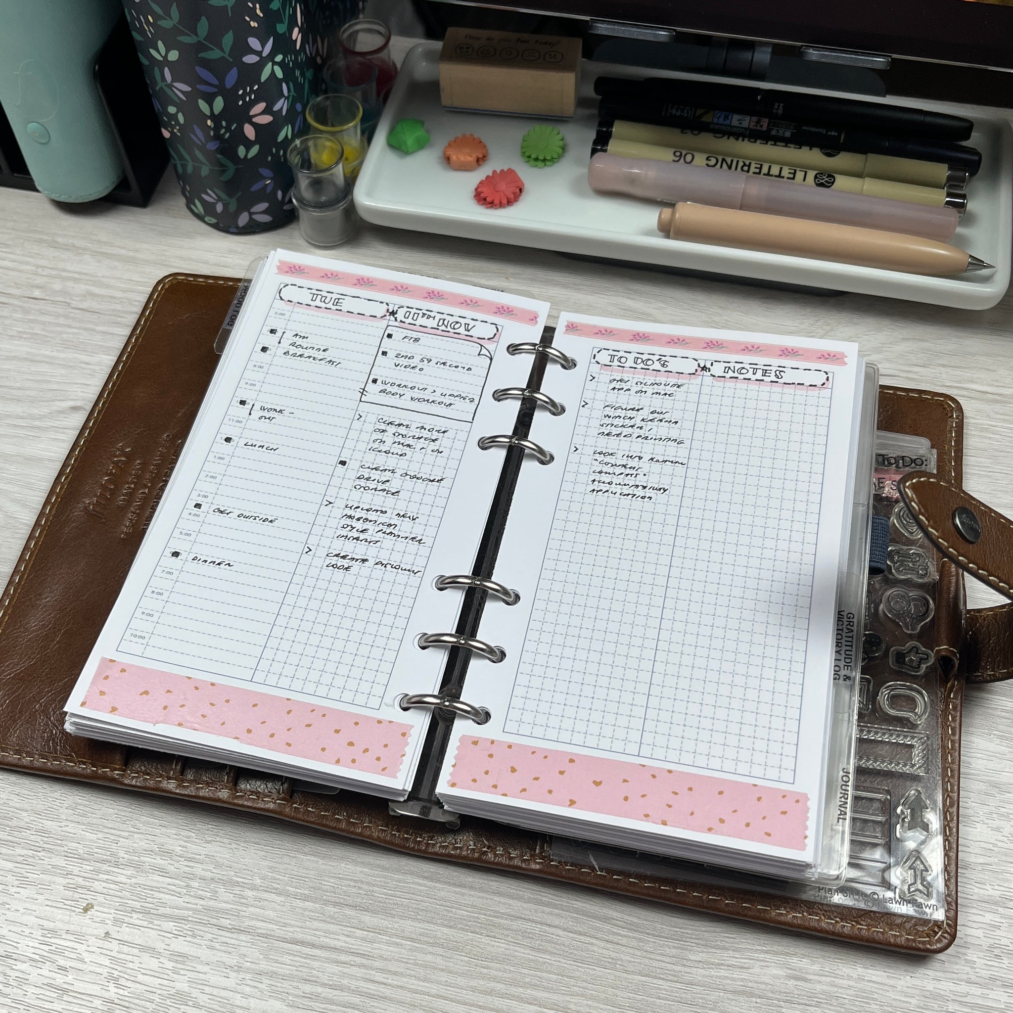 Mini Size Planner Personal Size Planner Bundle | Mood, Daily & Reflection Pages ...