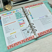 Load image into Gallery viewer, Self-Care &amp; Habits Weekly Planner Spread Printable
