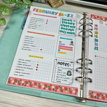 Load image into Gallery viewer, Self-Care &amp; Habits Weekly Planner Spread Printable
