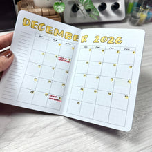 Load image into Gallery viewer, TN Passport Calendar &amp; Future Log Printable Insert | Undated Traveller’s Notebook Planner | A4 PDF
