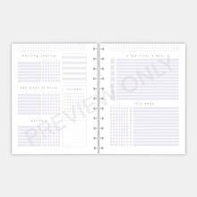 Load image into Gallery viewer, Self-Care &amp; Habits Weekly Planner Spread Printable
