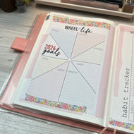 A5 Size / Hobonichi Cousin 2026 Wheel of Life Printable Download - A4 Size Paper