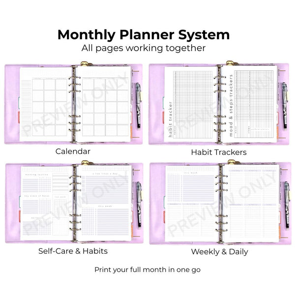 Monthly Planner System (The Exact Pages I Use Each Month)