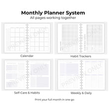 Load image into Gallery viewer, Monthly Planner System (The Exact Pages I Use Each Month)
