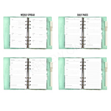 Load image into Gallery viewer, NEW! Undated Personal Size Monthly Planner Bundle | Monday Start | Printable Download - A4
