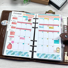 Load image into Gallery viewer, NEW! Undated Personal Size Monthly Planner Bundle | Monday Start | Printable Download - A4
