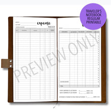 Load image into Gallery viewer, TN Regular Budget Worksheet Bundle Planner Printable Download - A4 and Letter Size PDF
