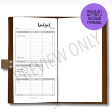 Load image into Gallery viewer, TN Regular Budget Worksheet Bundle Planner Printable Download - A4 and Letter Size PDF
