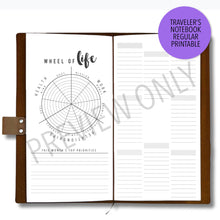 Load image into Gallery viewer, TN Regular Monthly Habit Tracker and Wheel of Life Planner Printable Download - A4 and Letter Size PDF
