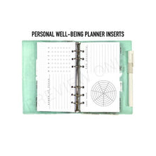 Load image into Gallery viewer, Personal Well-being Planner Inserts Printable Download - Letter / A4 Size Paper
