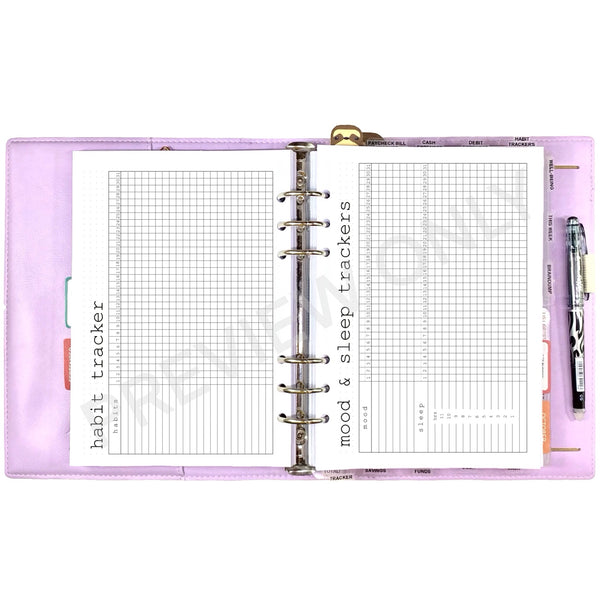 Habit, Mood & Sleep Tracker Printable | Simple Daily Reset Planner Pages