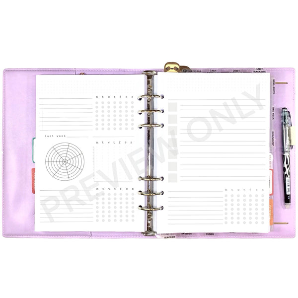 Well-Being Planner Inserts Printable | Weekly Self-Care & Reset Pages