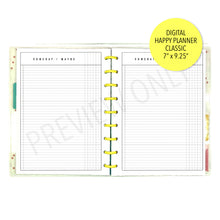Load image into Gallery viewer, HP Classic Someday/Maybe Planner Inserts Printable Download - Letter / A4 / HP Classic Size Paper
