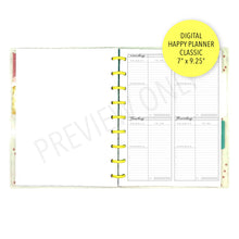 Load image into Gallery viewer, HP Classic Foldable Daily Planner Inserts Printable Download - Letter / A4 / HP Classic Size Paper

