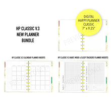 Load image into Gallery viewer, V.3 HP Classic NEW Planner Bundle Planner Inserts Printable Download - Letter / A4 / HP Classic Size Paper

