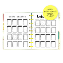 Load image into Gallery viewer, HP Classic V.2 Books Tracker Planner Inserts Printable Download - Letter / A4 / HP Classic Size Paper
