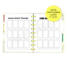 Load image into Gallery viewer, HP Classic Comic / Manga Books Tracker Planner Inserts Printable Download - Letter / A4 / HP Classic Size Paper
