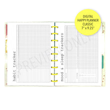 Load image into Gallery viewer, V.3 HP Classic Habit, Mood &amp; Sleep Trackers Planner Inserts Printable Download - Letter / A4 / HP Classic Size Paper
