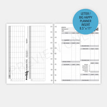 Load image into Gallery viewer, Letter / Big Happy Planner Zero Based Budget Planner Inserts Printable Download
