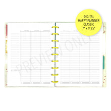 Load image into Gallery viewer, V.3 HP Classic Weekly 2-Page Planner Inserts Printable Download - Letter / A4 / HP Classic Size Paper
