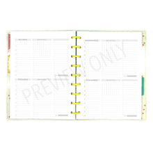 Load image into Gallery viewer, HP Classic 2 Per Page Daily Planner Inserts Printable Download - Letter / A4 / HP Classic Precut
