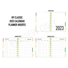 Load image into Gallery viewer, * SALE | HP Classic 2023 Calendar Planner Inserts Printable Download - Letter / A4 / HP Classic Size Paper
