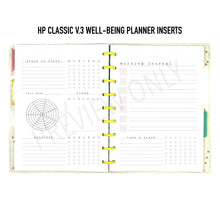 Load image into Gallery viewer, V.3 HP Classic Well-Being Planner Inserts Printable Download - Letter / A4 / HP Classic Size Paper
