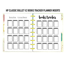 Load image into Gallery viewer, HP Classic V.2 Books Tracker Planner Inserts Printable Download - Letter / A4 / HP Classic Size Paper
