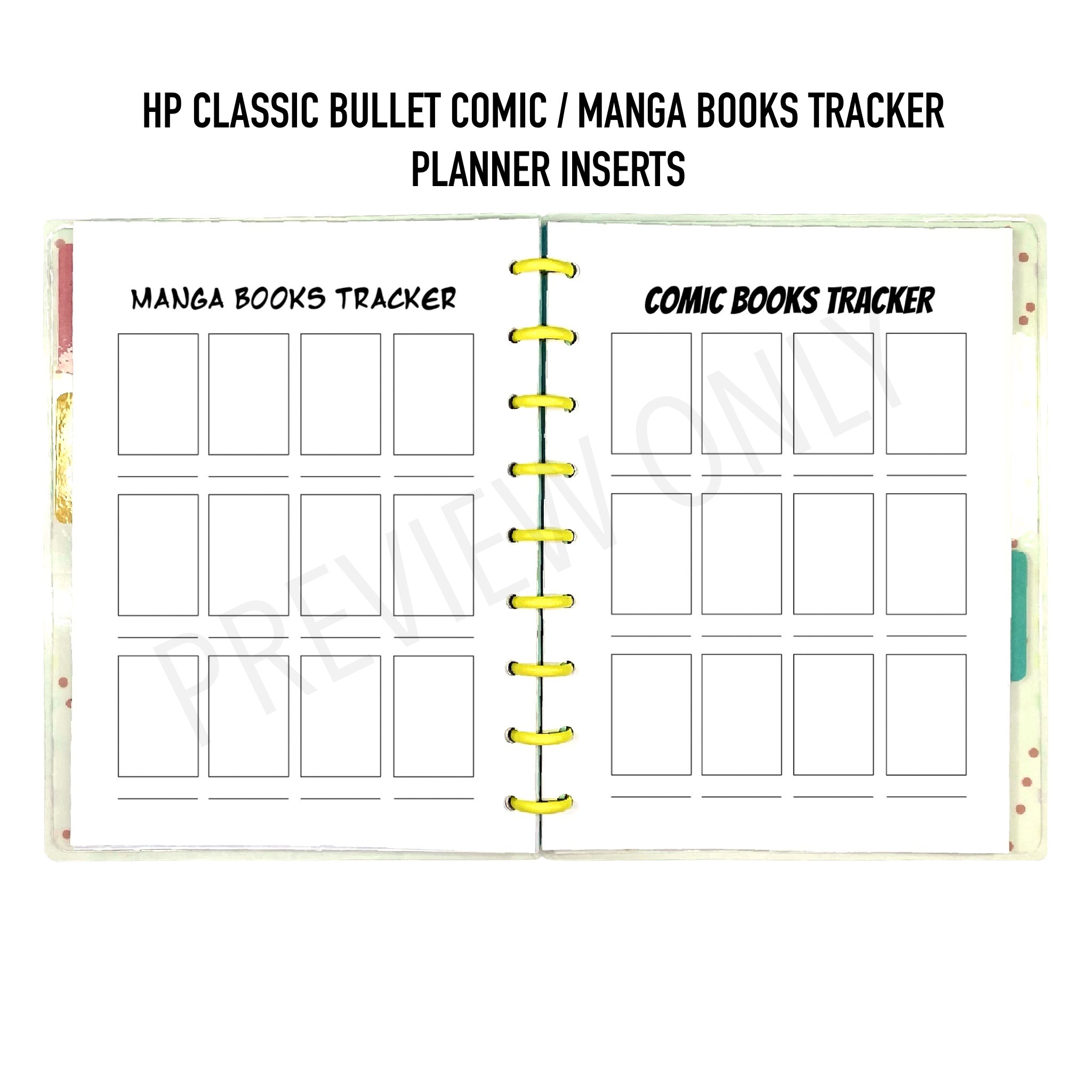 A5 Books Tracker Planner Inserts Printable Download - Letter / A4 / A5 –  MarianeCresp