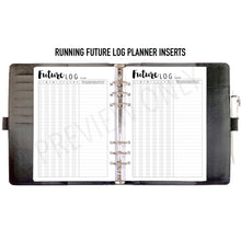 Load image into Gallery viewer, A5 Running Future Log Planner Inserts Printable Download - Letter / A4 / A5 Size Paper
