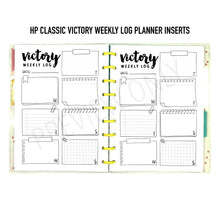 Load image into Gallery viewer, HP Classic Victory Weekly Log Planner Inserts Printable Download - Letter / A4 / HP Classic Size Paper
