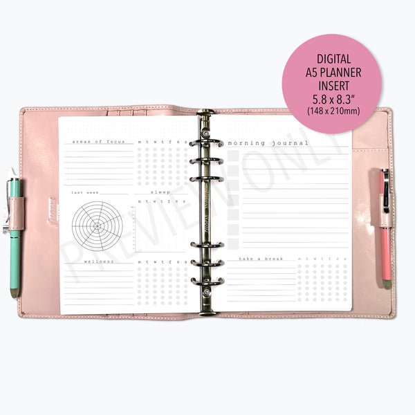 V.3 Well-Being Planner Inserts Printable Download