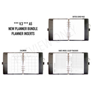 A5 Planner Bundle Planner Inserts Printable Download