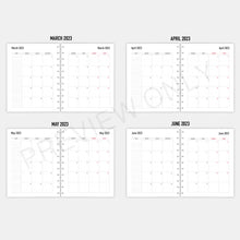 Load image into Gallery viewer, * SALE | Letter /Big Happy Planner 2023 Calendar Planner Inserts Printable Download - Letter / A4 / HP Classic Size Paper
