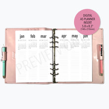 Load image into Gallery viewer, * SALE | A5 2023 Future Log Planner Inserts Printable Download - Letter / A4 / A5 Size Paper
