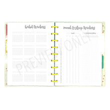 Load image into Gallery viewer, HP Classic Bullet Journal Style Habit, Mood &amp; Sleep Trackers Planner Inserts Printable Download - Letter / A4 / HP Classic Size Paper

