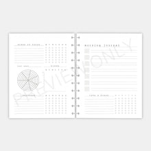 Load image into Gallery viewer, Letter / Big Happy Planner V.3 Well-being Planner Planner Inserts Printable Download
