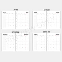 Load image into Gallery viewer, * SALE | Letter /Big Happy Planner 2023 Calendar Planner Inserts Printable Download - Letter / A4 / HP Classic Size Paper
