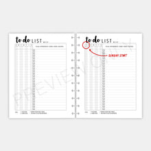 Load image into Gallery viewer, Letter / Big Happy Planner Running To-Do List Planner Inserts Printable Download
