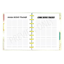 Load image into Gallery viewer, HP Classic Comic / Manga Books Tracker Planner Inserts Printable Download - Letter / A4 / HP Classic Size Paper
