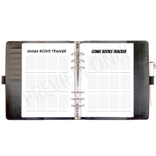 Load image into Gallery viewer, A5 Comic / Manga Books Tracker Planner Inserts Printable Download - Letter / A4 / A5 Size Paper
