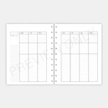 Load image into Gallery viewer, Letter / Big Happy Planner Content Planner Bundle Planner Inserts Printable Download
