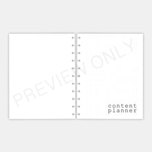 Load image into Gallery viewer, Letter / Big Happy Planner Content Planner Bundle Planner Inserts Printable Download
