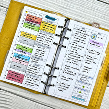 Load image into Gallery viewer, Personal &quot;Make Time&quot; Daily on 2-Page Planner Inserts Printable Download - Letter / A4 Size Paper
