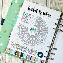 Load image into Gallery viewer, A5 Habit Tracker Wheel Planner Inserts Printable Download - Letter / A4 / A5 Size Paper
