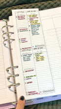 Load image into Gallery viewer, A5 Foldable Daily Planner Inserts Printable Download - Letter / A4 / A5 Size Paper
