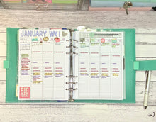 Load image into Gallery viewer, VERSION 2 A5 Weekly 2 Page Planner Inserts Printable Download - Letter / A4 / A5 Size Paper
